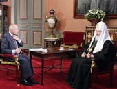 На телеканале «Россия» состоялась трансляция интервью Святейшего Патриарха Кирилла