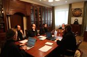 В Издательском совете состоялось очередное заседание рабочей группы по кодификации акафистов и выработке норм акафистного творчества
